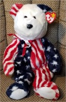 Spangle the (Patriotic) Bear - TY Beanie BUDDY