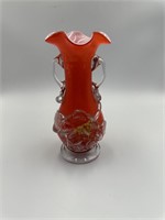 Antique Victorian Hand Blown Glass Vase