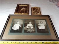 3 Vintage Frames with Babies