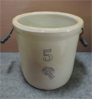 5 Gallon Buckeye Pottery Crock