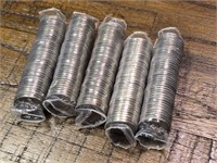5 Rolls of US Nickel Coins, 3 rolls of L&C