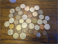 Lot of assorted foreign coins