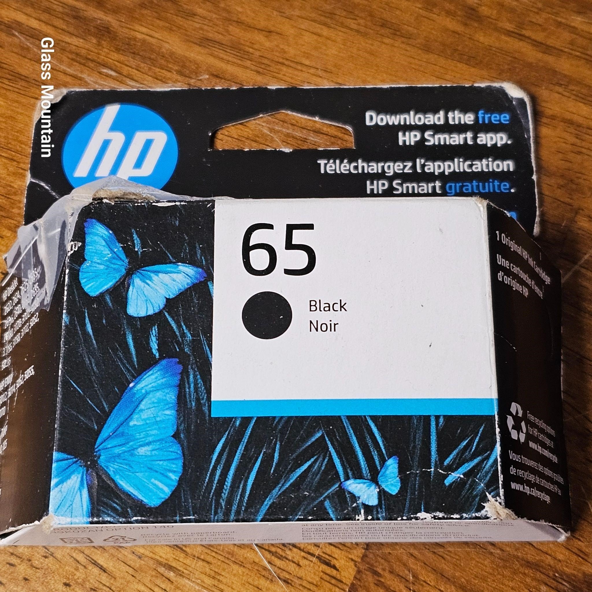 HP 65 Sealed Original Black Ink Cartridge