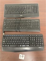 LOT - (3) Keyboards. See photos