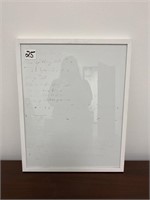 Glass Dry Erase board. 20in wide X 25in tall