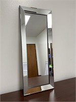 Rectangular vanity mirror.41in tall X 16 wide.