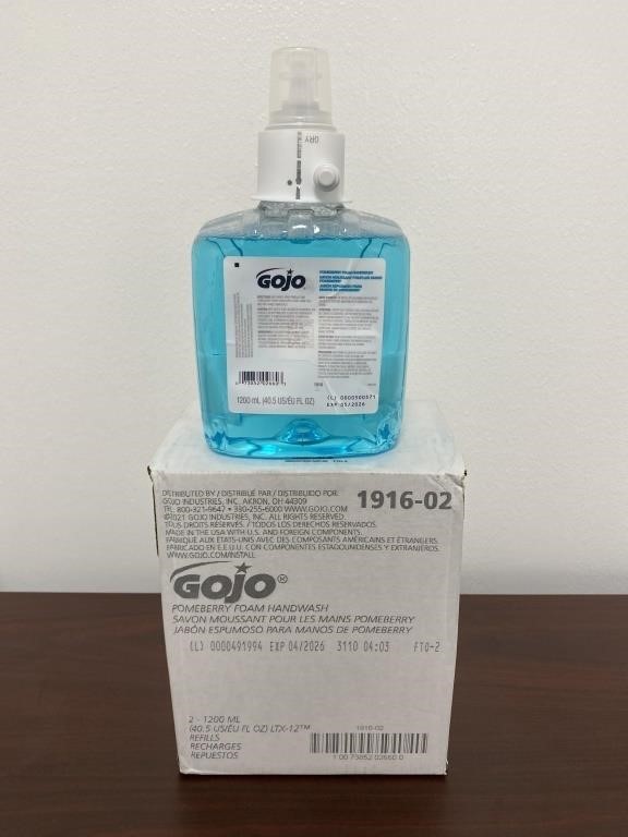 (2) Gojo liquid handsoap for dispenser