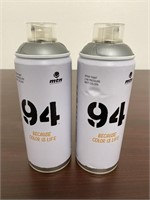 (2) Cans of silver paint. See photos