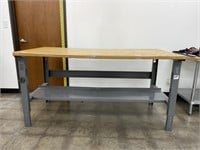 Uline work table. 72in x 36in x 37in