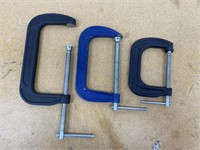 (3) C clamps. 8in, 6in, 4in