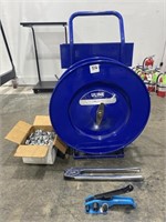 U-line Strapping cart, tools and supplies
