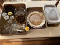 Assorted Glasses & Pie Plates