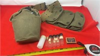 Military Canteen, Belt, Medical Supply Bag