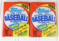 (2) 1985 Topps Baseball Wax Packs