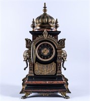 EXCEPTIONAL ORIENTAL INSPIRED CLOCK
