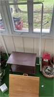 Clothes rack, cart w wheels, side paint table