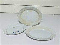 (3) Ironstone Platters