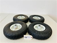 (4) 10" Pneumatic Tires