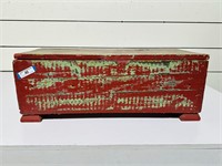 Painted Wooden Trunk