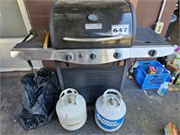 BBQ grill & tanks