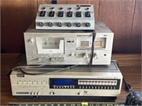 Sanyo VHS Recorder, Cassette Deck, Power Supply
