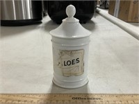 Small Antique Ceramic Apothecary Jar