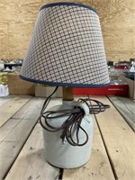 Half Gallon Stoneware Jug Lamp PU ONLY