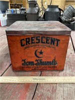 Antique Crescent Tom Thumb’s Cracker Tin