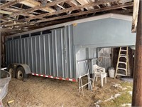 1988 JAMCO fifth wheel livestock trailer, 16’, AS