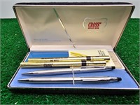 Vtg Sterling Cross Pen/Pencil Set/Case Resale $80