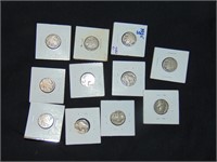 (11) Assorted Buffalo Nickels
