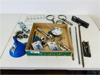Tray of Automotive Related Items, Magnets & MORE