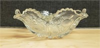 Paneled Thistle Bowl Clear Glass