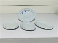 (4) Ironstone Platters