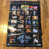 1994 Skybox Star Trek Trading Card Promo Poster