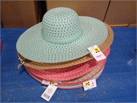 Ladies large brim hat variety