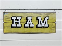Painted Wooden Butcher Shop Sign