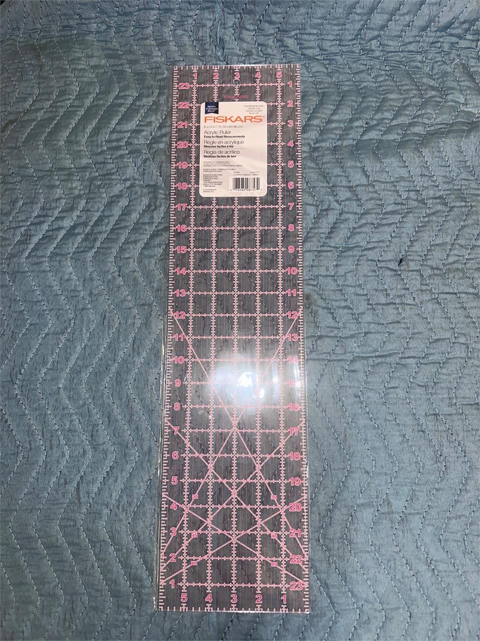 Fiskars Sewing Ruler - 6" x 24" Acrylic Ruler