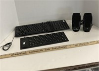 Logi S 150 Speakers & 2 Keyboards (1 is Dell)