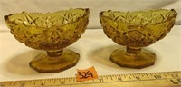 Vintage KEMPLE Glass Candle Holders