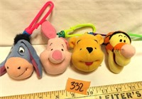 4 Winnie the Pooh Backpack Clips