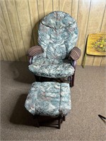 Glider Rocking Chair with Ottoman