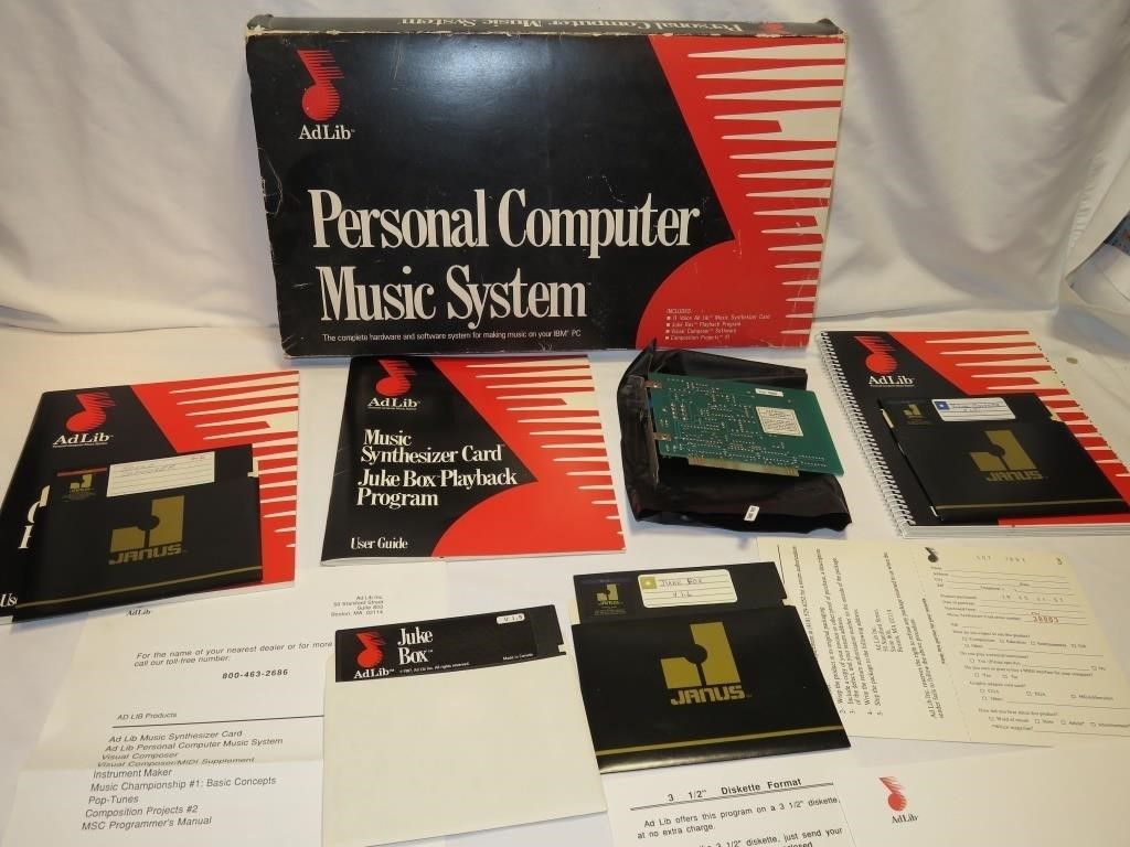 Ad Lib IBM PC Personal Computer Music System