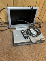 Tv with VHS and DVD Player