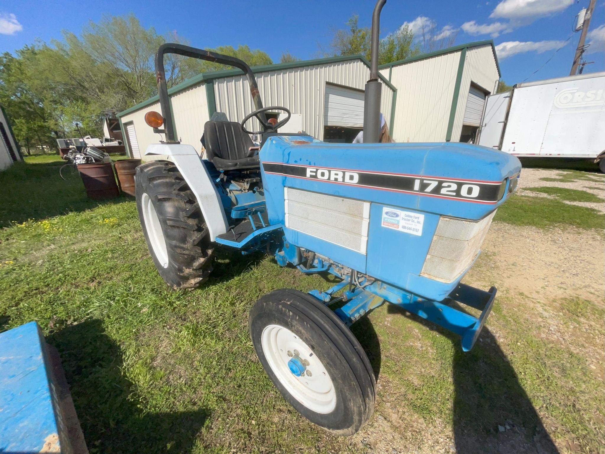 Ford 1720 Diesel Tractor-294 Hrs. (runs)
