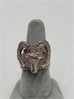 RAM/ ARIES Sterling Silver Ring Size 8.5