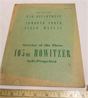 1942 WWII 105MM HOWITZER Service Manual