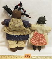 Vintage Black American Cloth Dolls