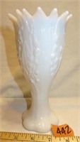 Lily of the Valley Milk Glass Vase