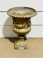 Painted Cast Iron Urn
